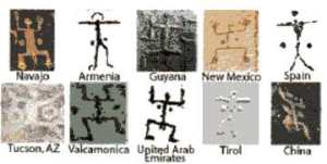 Fig. 1 Man-like petroglyphs