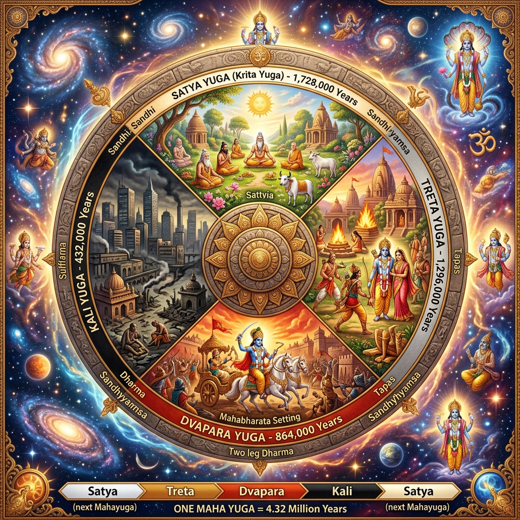 Hindu Yuga cycle chart