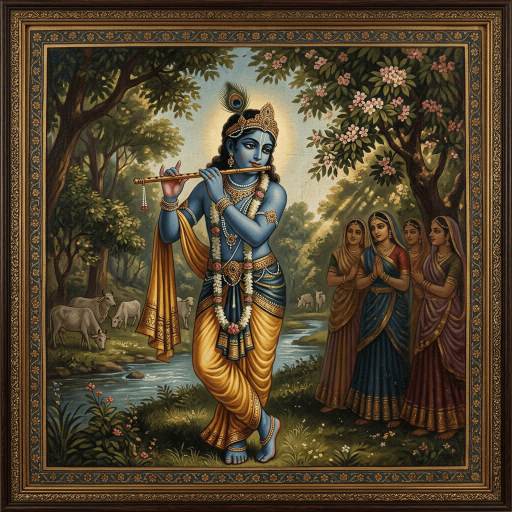 Lord Krishna devotional portrait